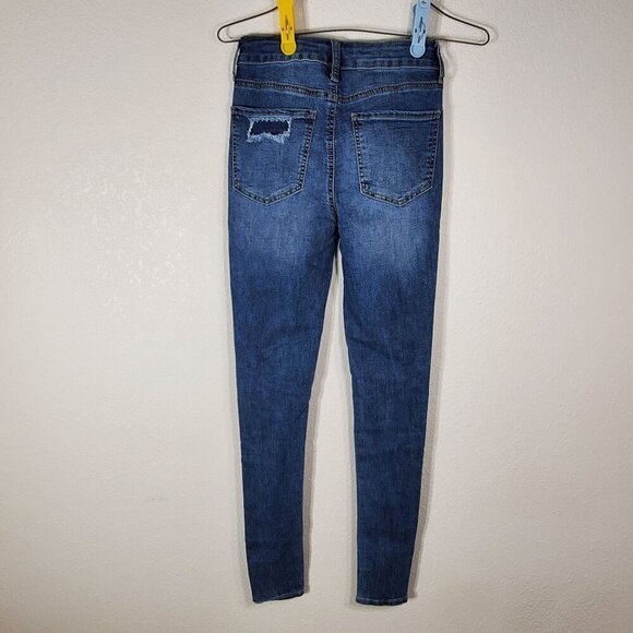 So Super High Rise Ultimate Jegging 1L/25W Skinny Fit Distressed Stretch 25x31 - Picture 2 of 13